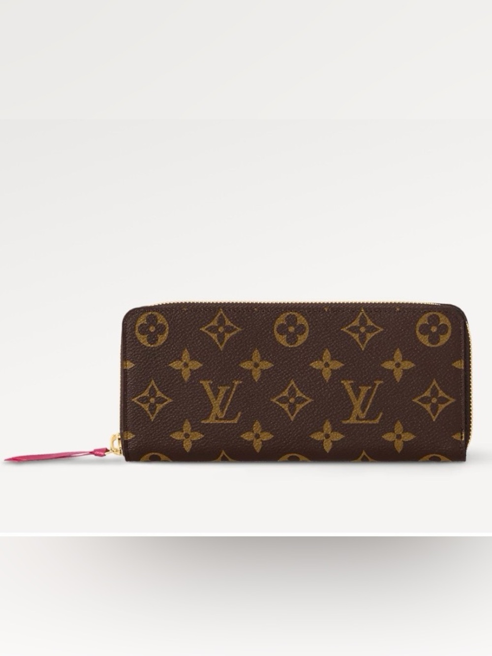 💓 EUC Louis Vuitton Monogram Clemence Wallet Freesia Pink